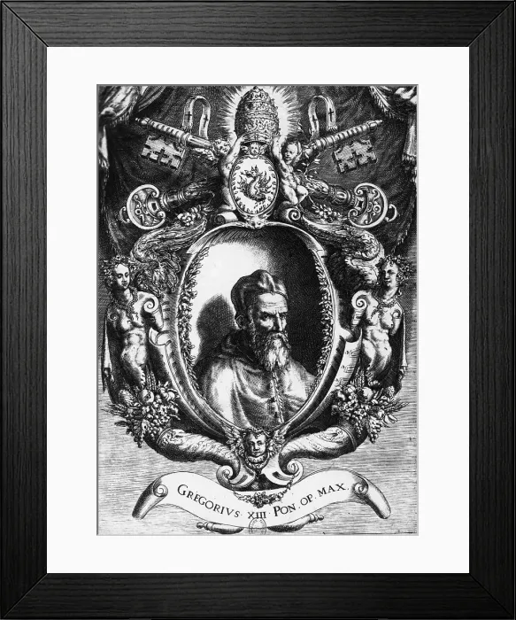 Framed Print : Portrait of Pope Gregory XIII Framed Print : Portrait of Pope Gregory XIII