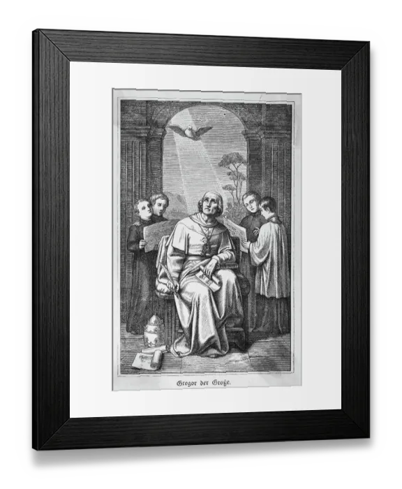 Framed Print : Portrait of Pope Gregory I / The Great Framed Print : Portrait of Pope Gregory I / The Great