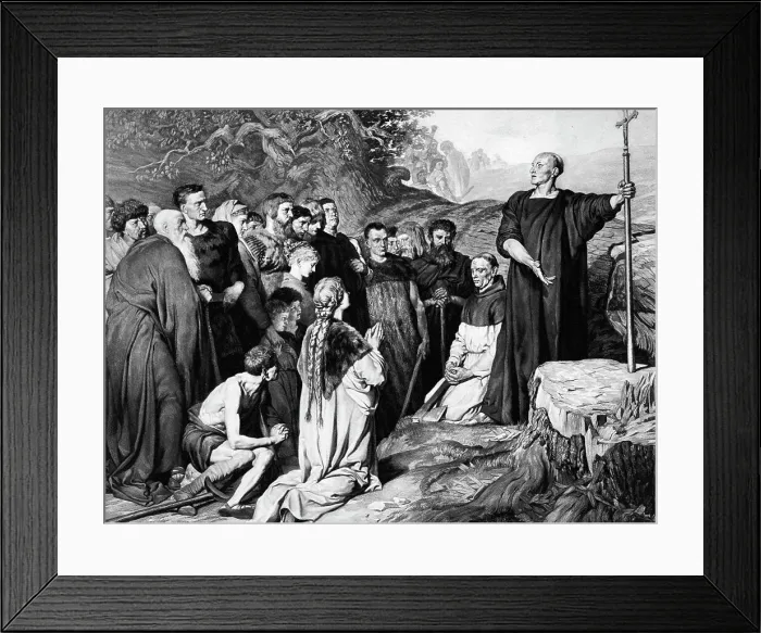 Framed Print : St. Boniface Converting the Germans Framed Print : St. Boniface Converting the Germans