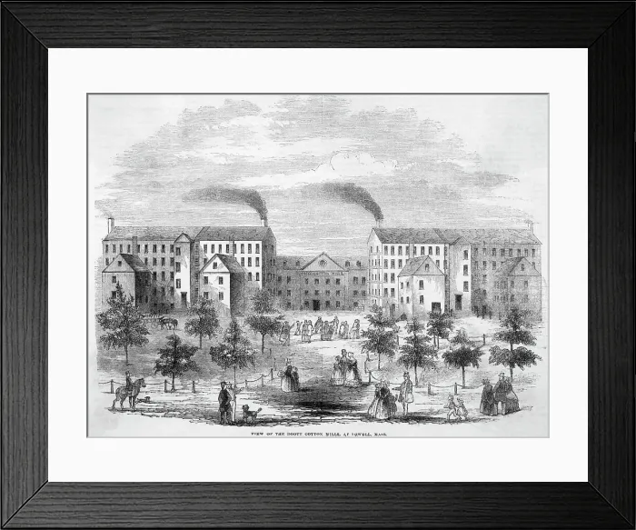 Framed Print : Exterior of Boott Cotton Mill