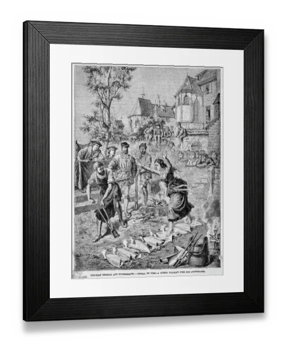 Framed Print : Woman Walks Over Hot Plowshares Framed Print : Woman Walks Over Hot Plowshares