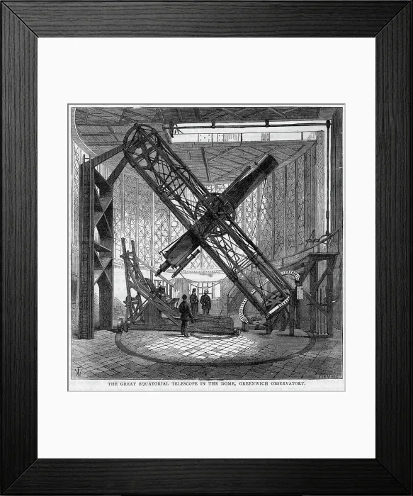 Framed Print : Illus. Of The Great Equatorial Telescope Framed Print : Illus. Of The Great Equatorial Telescope