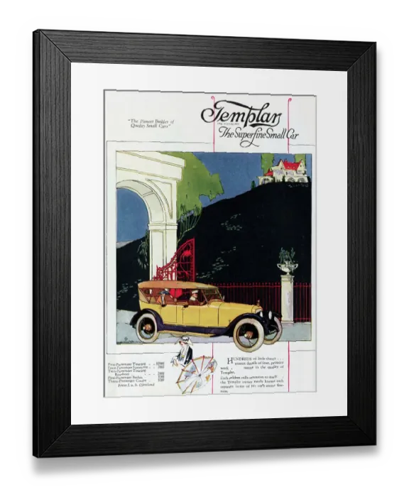 Framed Print : Color Advertisement for Templar Framed Print : Color Advertisement for Templar
