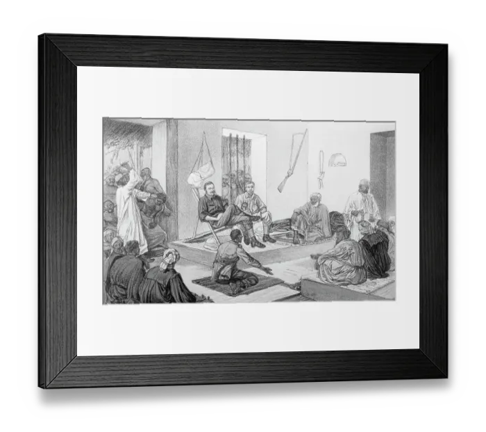 Framed Print : Illus;Business Meeting About Trade Framed Print : Illus;Business Meeting About Trade