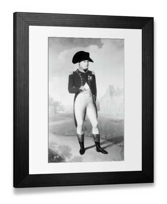 Framed Print : Portrait of Napoleon in Park at Malmaison Framed Print : Portrait of Napoleon in Park at Malmaison