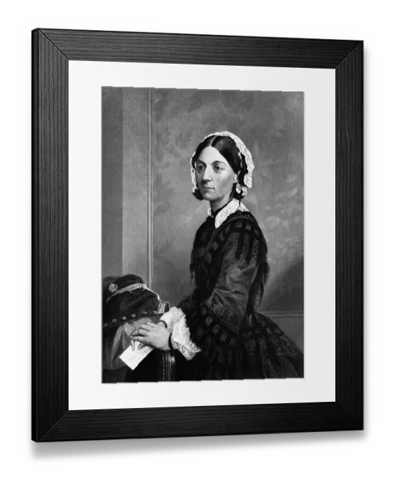 Framed Print : Portrait of Florence Nightingale Framed Print : Portrait of Florence Nightingale