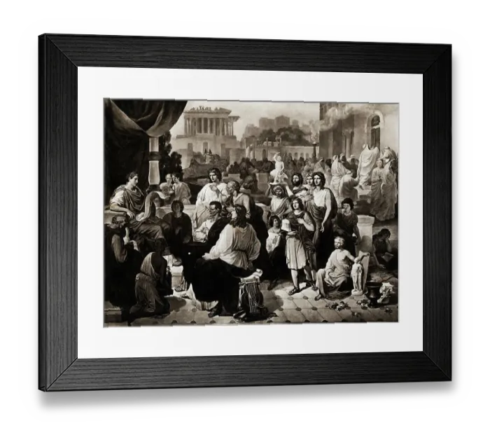 Framed Print : Illus. After Age Of Augustus Painting Framed Print : Illus. After Age Of Augustus Painting