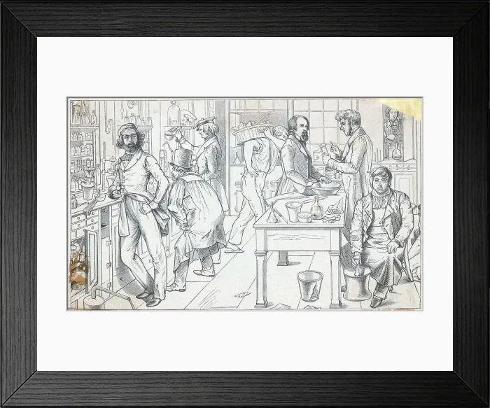 Framed Print : Print of Baron Justus von Liebig's Chemistry Laboratory Framed Print : Print of Baron Justus von Liebig's Chemistry Laboratory