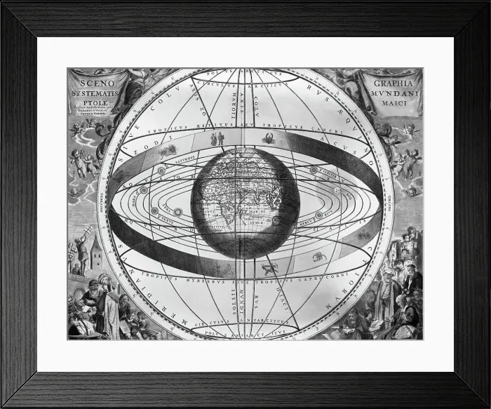 Framed Print : Map of the Universe According to Ptolemy Framed Print : Map of the Universe According to Ptolemy