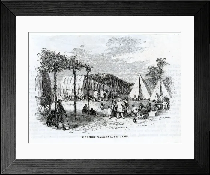 Framed Print : Mormon Tabernacle Camp Framed Print : Mormon Tabernacle Camp