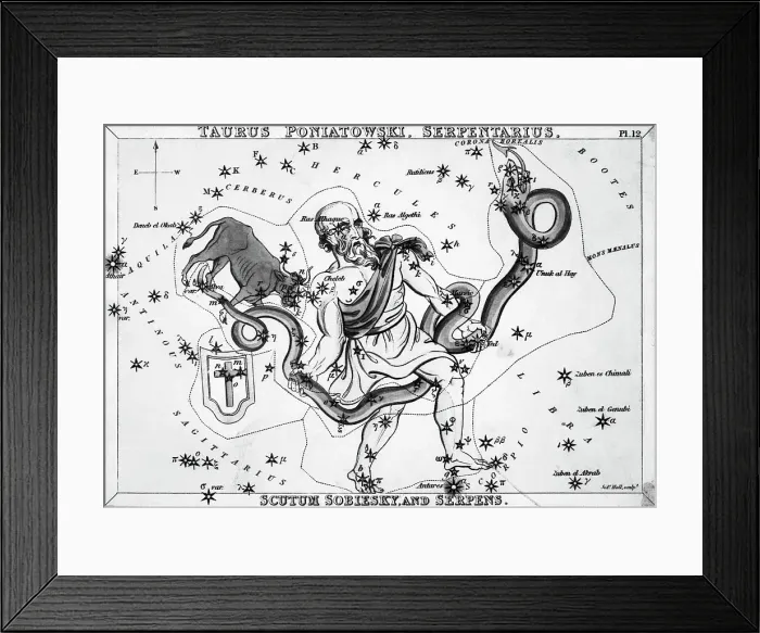 Framed Print : Ophiuchus and Serpens