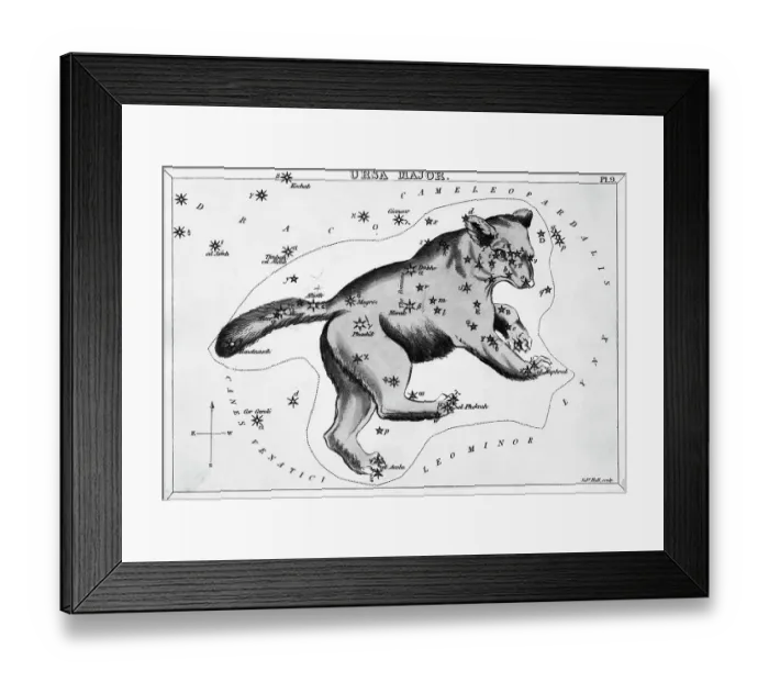 Framed Print : Drawing of Constellation Ursa Major Framed Print : Drawing of Constellation Ursa Major