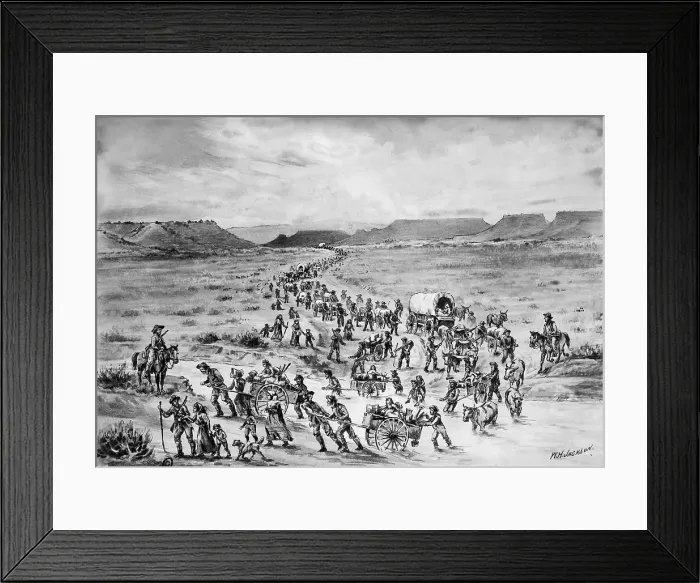 Framed Print : Emigrants Heading West Framed Print : Emigrants Heading West