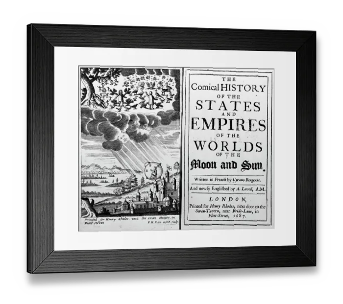 Framed Print : Space Capsule Rising Above Castle Framed Print : Space Capsule Rising Above Castle