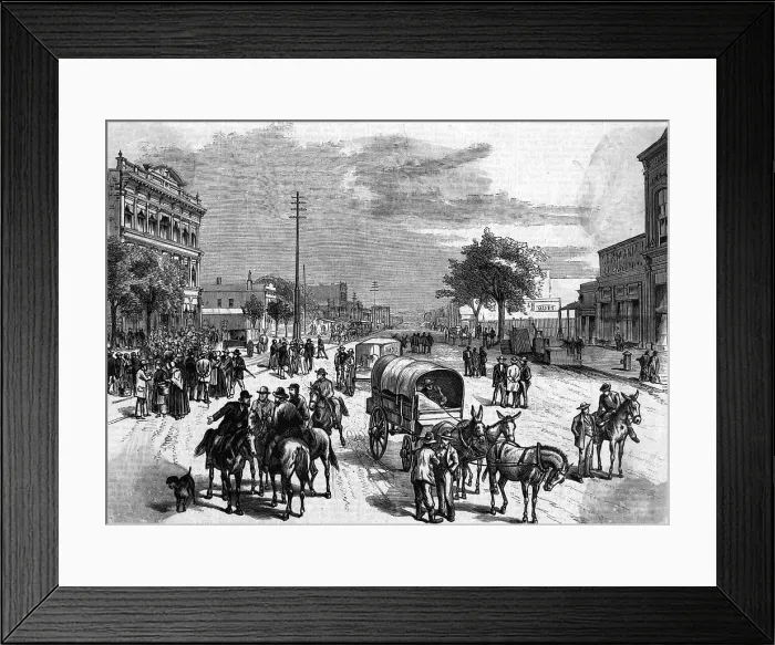 Framed Print : View On Main St Brigham Youngs Death Ill Framed Print : View On Main St Brigham Youngs Death Ill