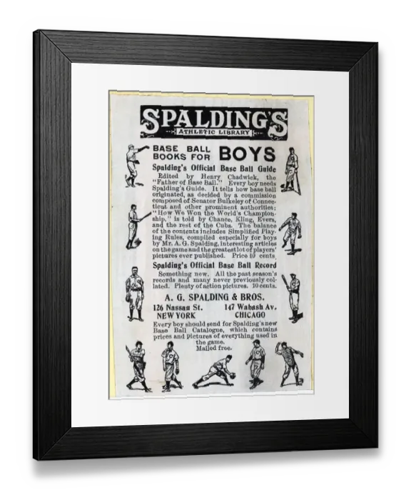 Framed Print : Ad W / Mini Engravings Of Baseball Players Framed Print : Ad W / Mini Engravings Of Baseball Players