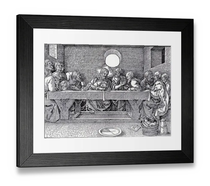 Framed Print : The Last Supper Albrecht Durer Woodcut