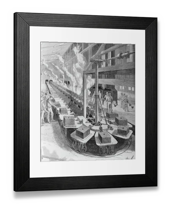 Framed Print : Early Assembly Line At Westinghouse Framed Print : Early Assembly Line At Westinghouse