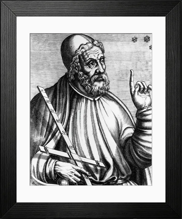Framed Print : Portrait of Ptolomy by Andre Thevet Framed Print : Portrait of Ptolomy by Andre Thevet