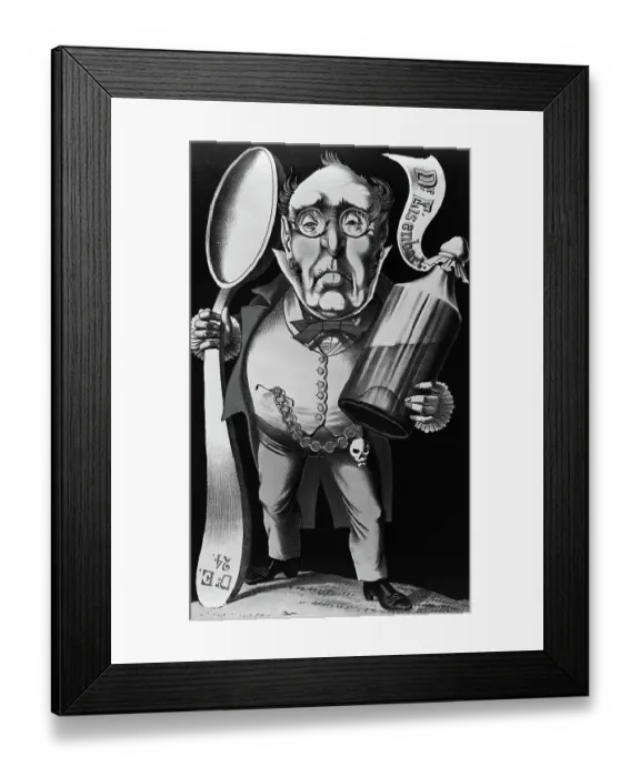 Framed Print : Satirical Illustration Of The Quack Framed Print : Satirical Illustration Of The Quack