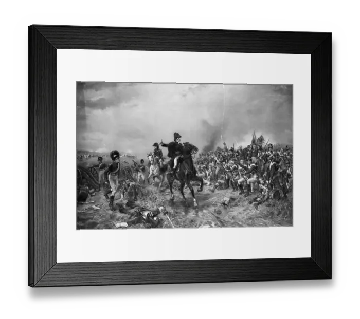 Framed Print : Wellington At the Battle Of Waterloo Framed Print : Wellington At the Battle Of Waterloo