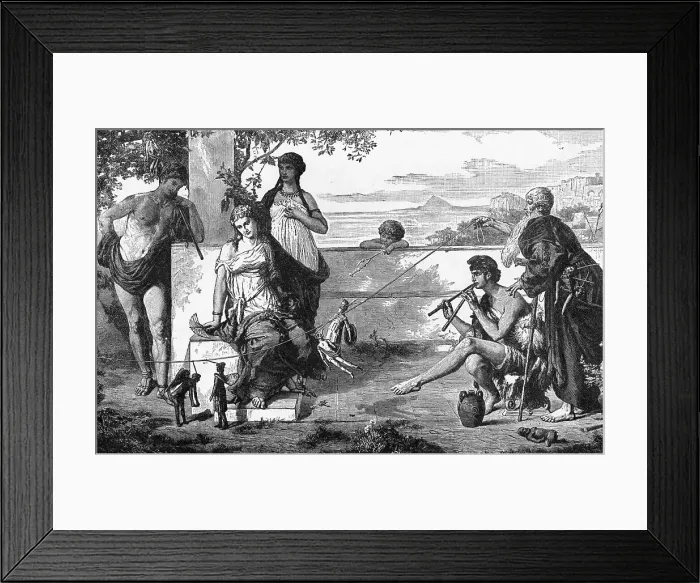 Framed Print : Puppet Player In Pompeii Framed Print : Puppet Player In Pompeii