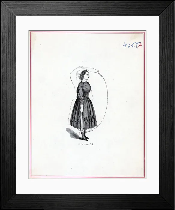 Framed Print : Diagram Of Woman Excercising Framed Print : Diagram Of Woman Excercising