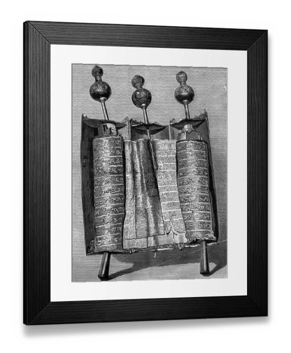 Framed Print : 19th-Century Illustration of the Scroll of Plutarch Framed Print : 19th-Century Illustration of the Scroll of Plutarch