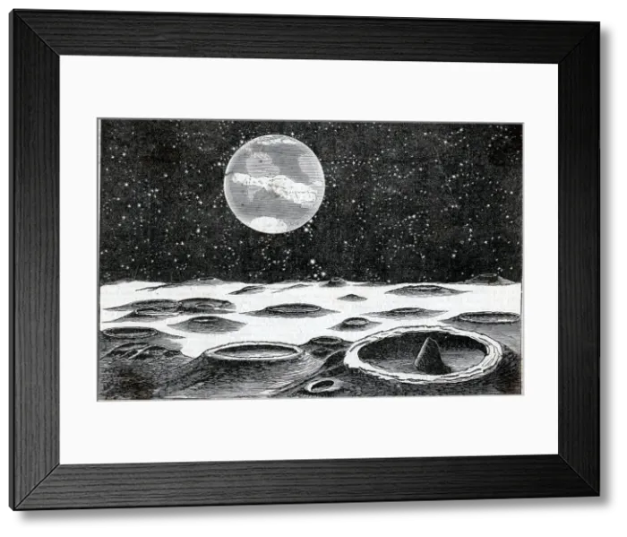 Framed Print : Part Of The Surface Of The Moon Framed Print : Part Of The Surface Of The Moon