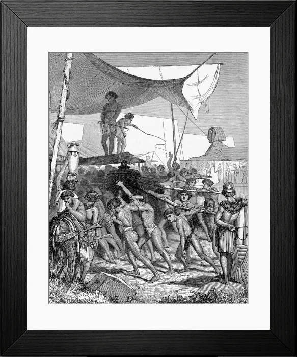 Framed Print : Illustration of Israelites In Bondage Framed Print : Illustration of Israelites In Bondage