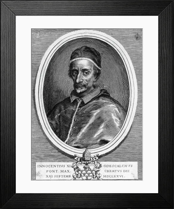 Framed Print : Illustration of Pope Innocent XI