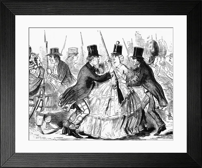 Framed Print : Mormons Outfitting Women As Soldiers Framed Print : Mormons Outfitting Women As Soldiers