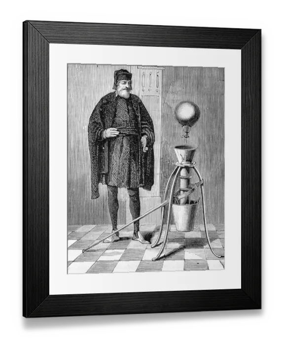 Framed Print : Otto Von Guericke'S Original Air Pump Framed Print : Otto Von Guericke'S Original Air Pump