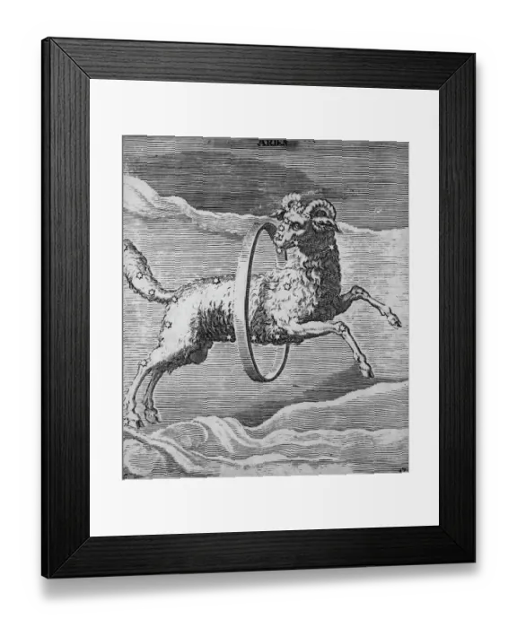 Framed Print : Sign Of Zodiac; Aries Framed Print : Sign Of Zodiac; Aries