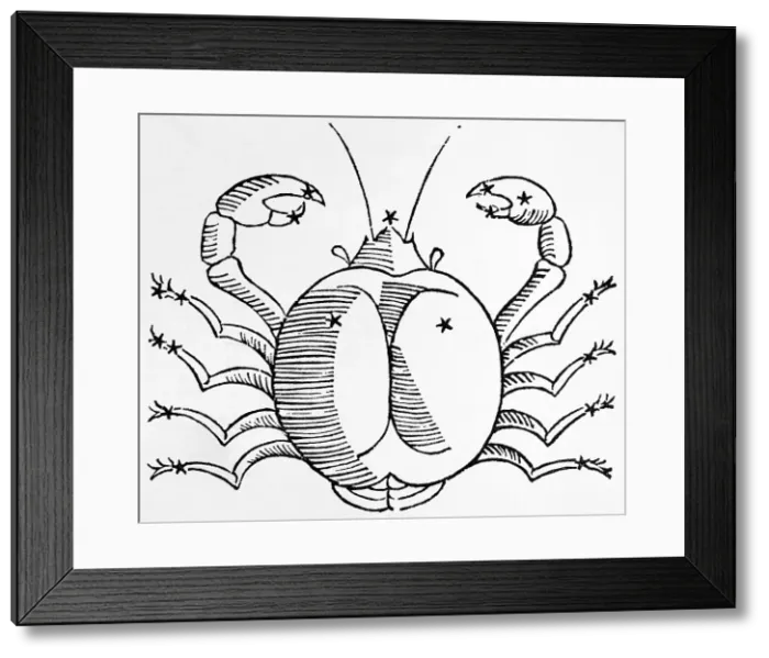 Framed Print : Constellation; Cancer The Crab
