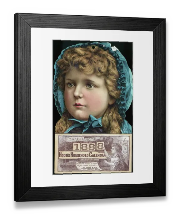 Framed Print : Hood's Household Calendar Calendar Framed Print : Hood's Household Calendar Calendar