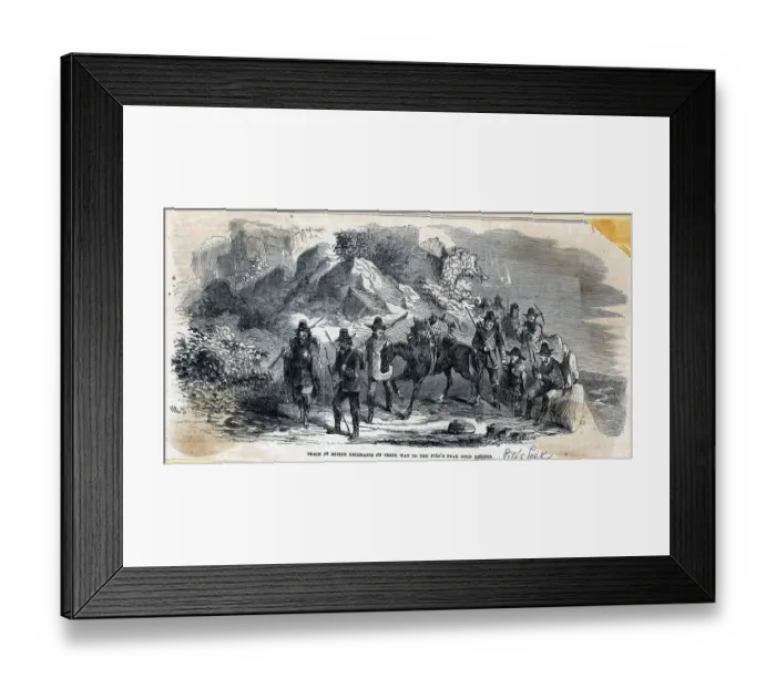 Framed Print : Emigrants On The Way To Pikes Peak;Illus Framed Print : Emigrants On The Way To Pikes Peak;Illus