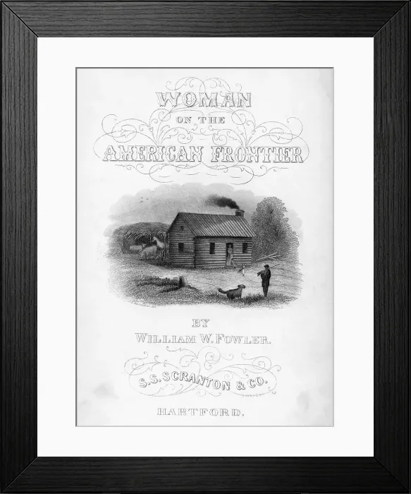Framed Print : Woman On American Frontier Title Page Framed Print : Woman On American Frontier Title Page