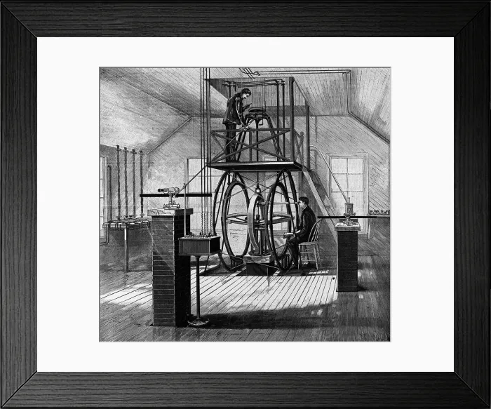 Framed Print : Illustration of Tangent Galvanometer Framed Print : Illustration of Tangent Galvanometer