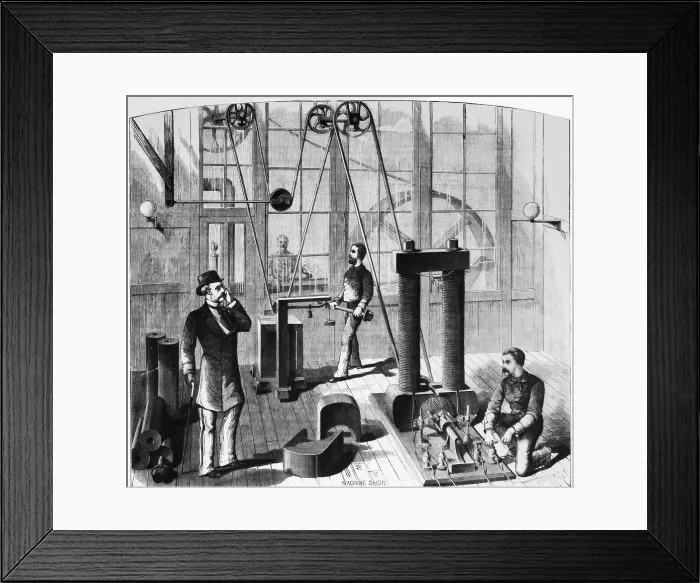Framed Print : Edison's Electric Generator Framed Print : Edison's Electric Generator