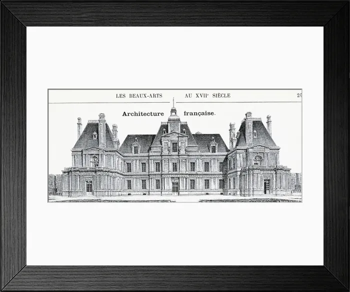 Framed Print : Exterior View Of French Chateau Framed Print : Exterior View Of French Chateau