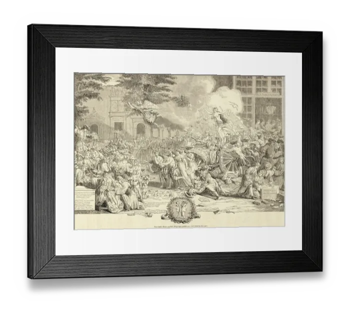 Framed Print : Satirical Cartoon of Mississippi Bubble Scheme Framed Print : Satirical Cartoon of Mississippi Bubble Scheme