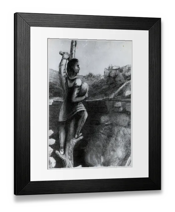 Framed Print : Native American Copper Mining Framed Print : Native American Copper Mining
