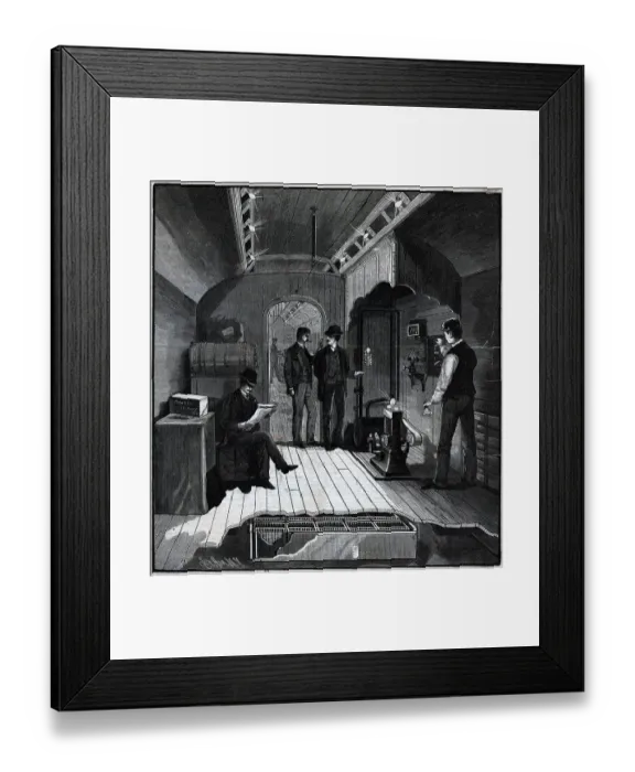 Framed Print : Barrett System Electric Lighting Train Framed Print : Barrett System Electric Lighting Train