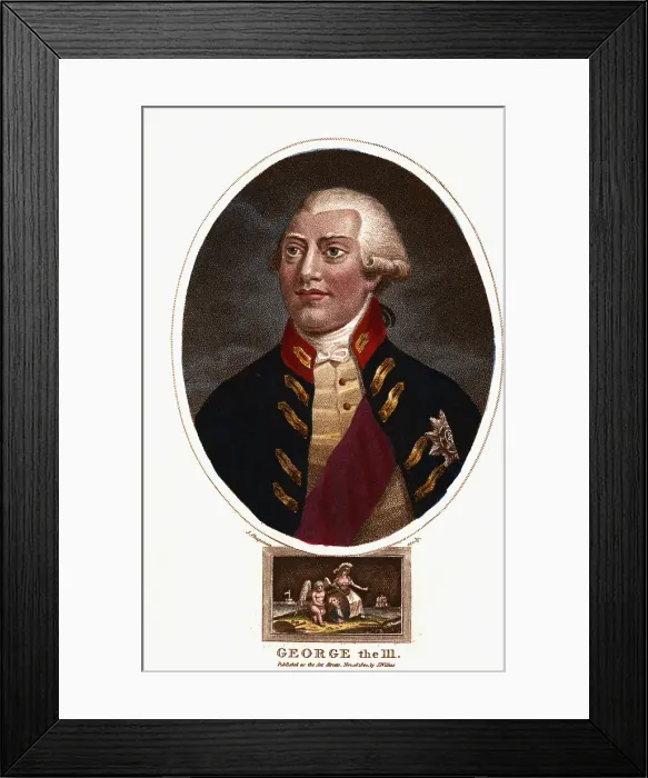 Framed Print : Headshoulders Portrait Of George Iii Framed Print : Headshoulders Portrait Of George Iii