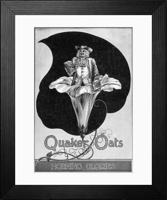 Framed Print : Advertisement For Quaker Oats Framed Print : Advertisement For Quaker Oats