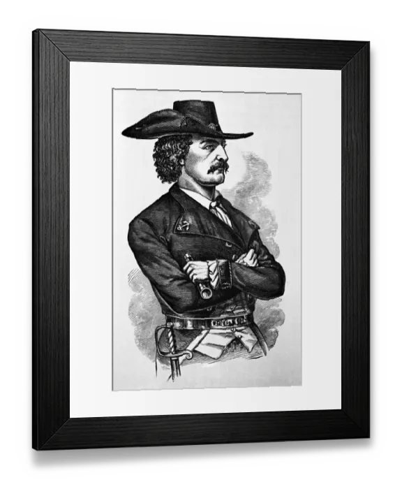 Framed Print : Portrait Of Jean Lafitte, Pirate; Illust Framed Print : Portrait Of Jean Lafitte, Pirate; Illust