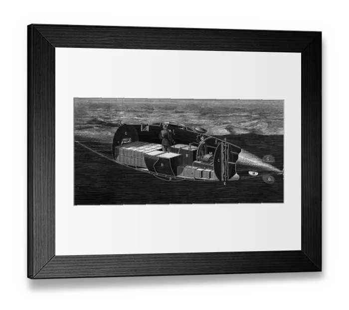 Framed Print : Waddington Electric Submarine Framed Print : Waddington Electric Submarine