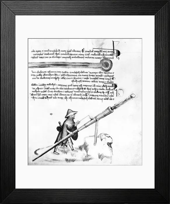 Framed Print : First Shot Gun Propped Up On Stand Framed Print : First Shot Gun Propped Up On Stand