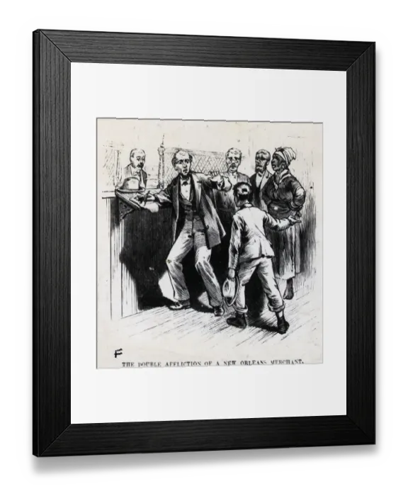Framed Print : Group Surrounding Merchant Framed Print : Group Surrounding Merchant